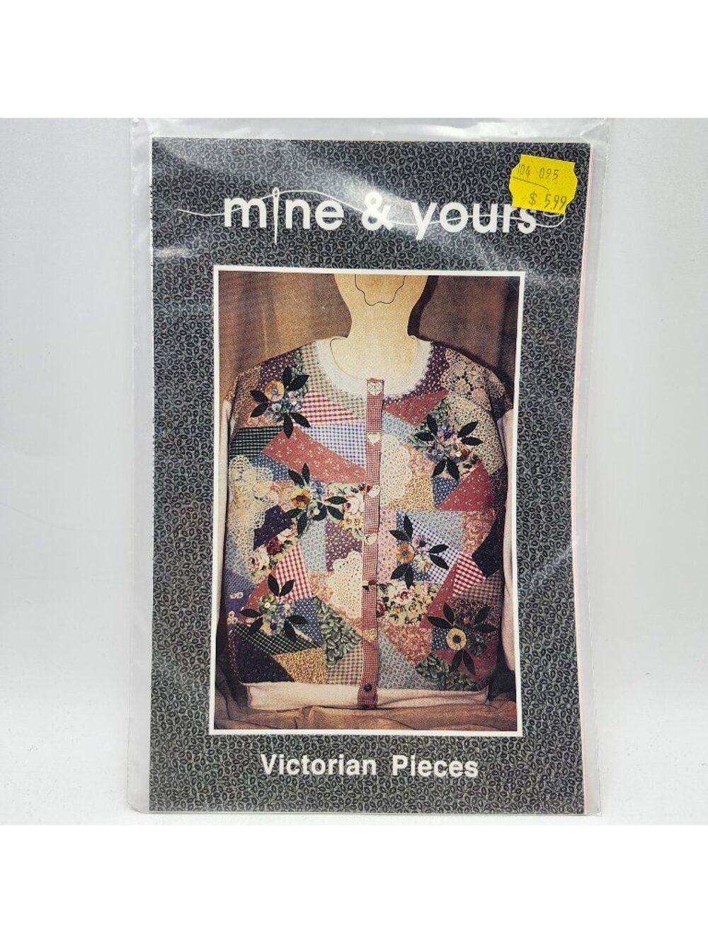 Apple Creek Mine And Yours Victorian Pieces Pattern Patchwork Cardigan 1994